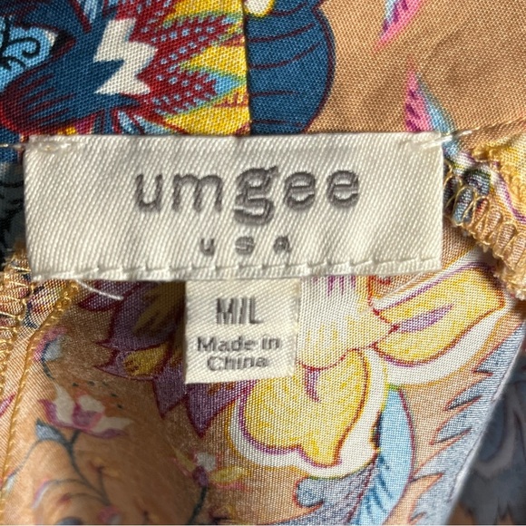 Umgee Boho Floral Kimono with Multicolor Design Layering Piece L/XL - Picture 10 of 11